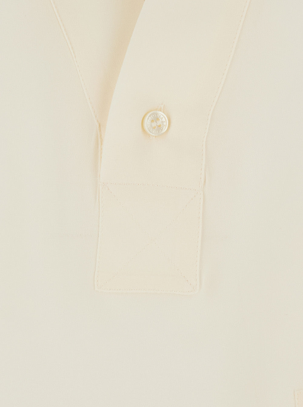 Victoria Beckham Women White Blouse With V-Neck And Long Sleeves In Silk For Women VICTORIA BECKHAM