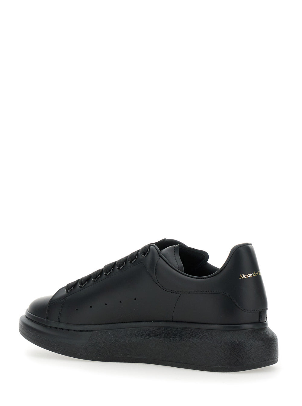 Alexander Mcqueen Men Oversize Sneakers With Logo Lettering On The Heel In Black Leather For Men ALEXANDER MCQUEEN