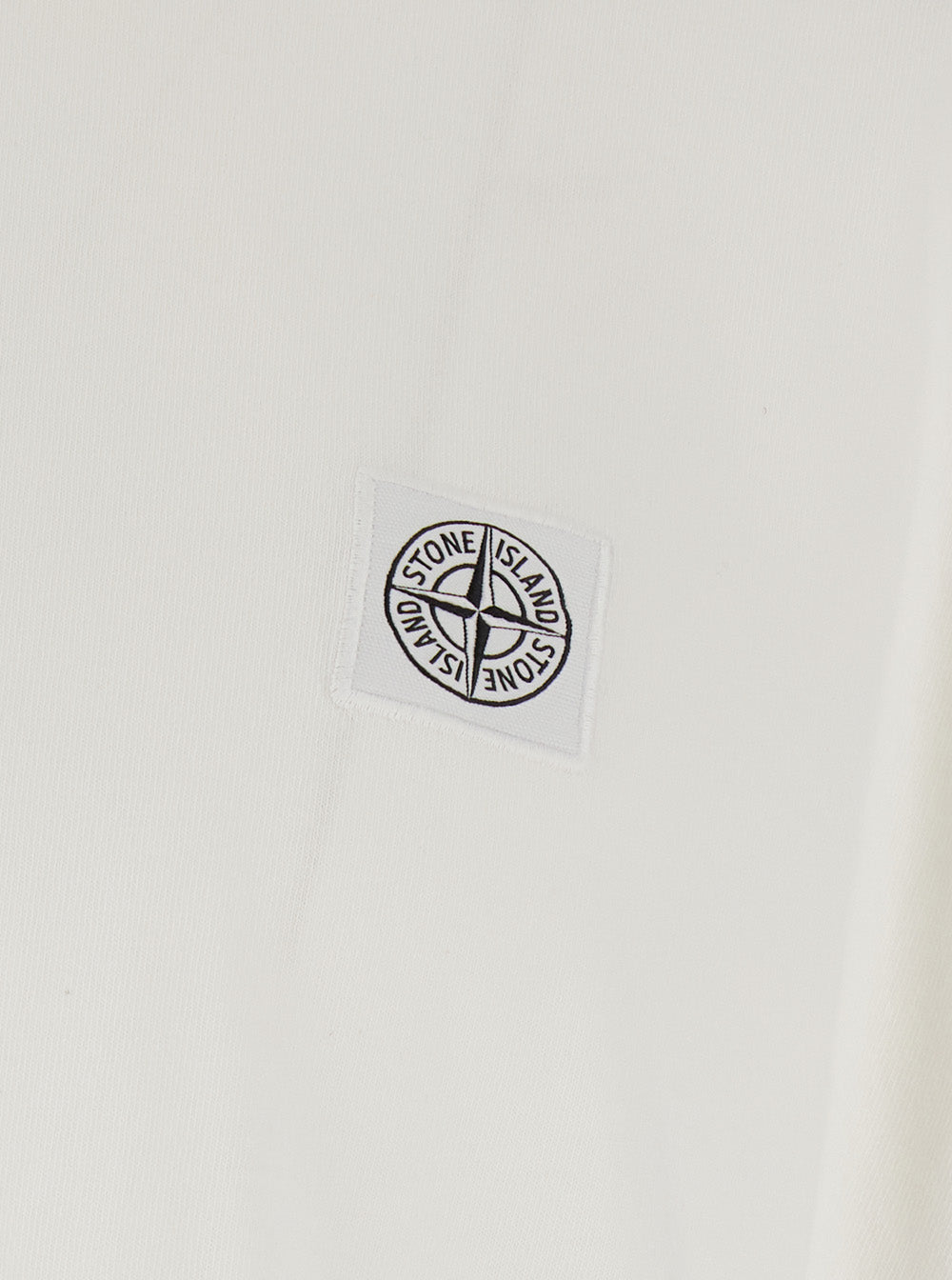 Stone Island Men Crew Neck Heavyweight T-Shirt With Crew Neck And Short Sleeves In White Cotton For Men STONE ISLAND