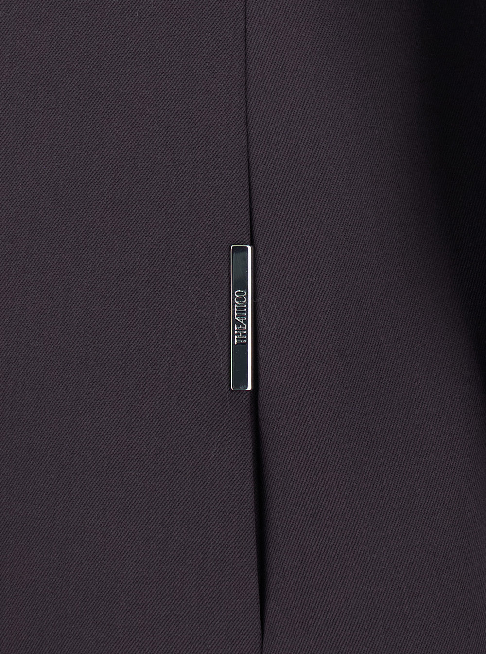 The Attico Women Brown Single-Breasted Jacket With Shawl Lapels And Ribbon On The Front In Wool For Women THE ATTICO