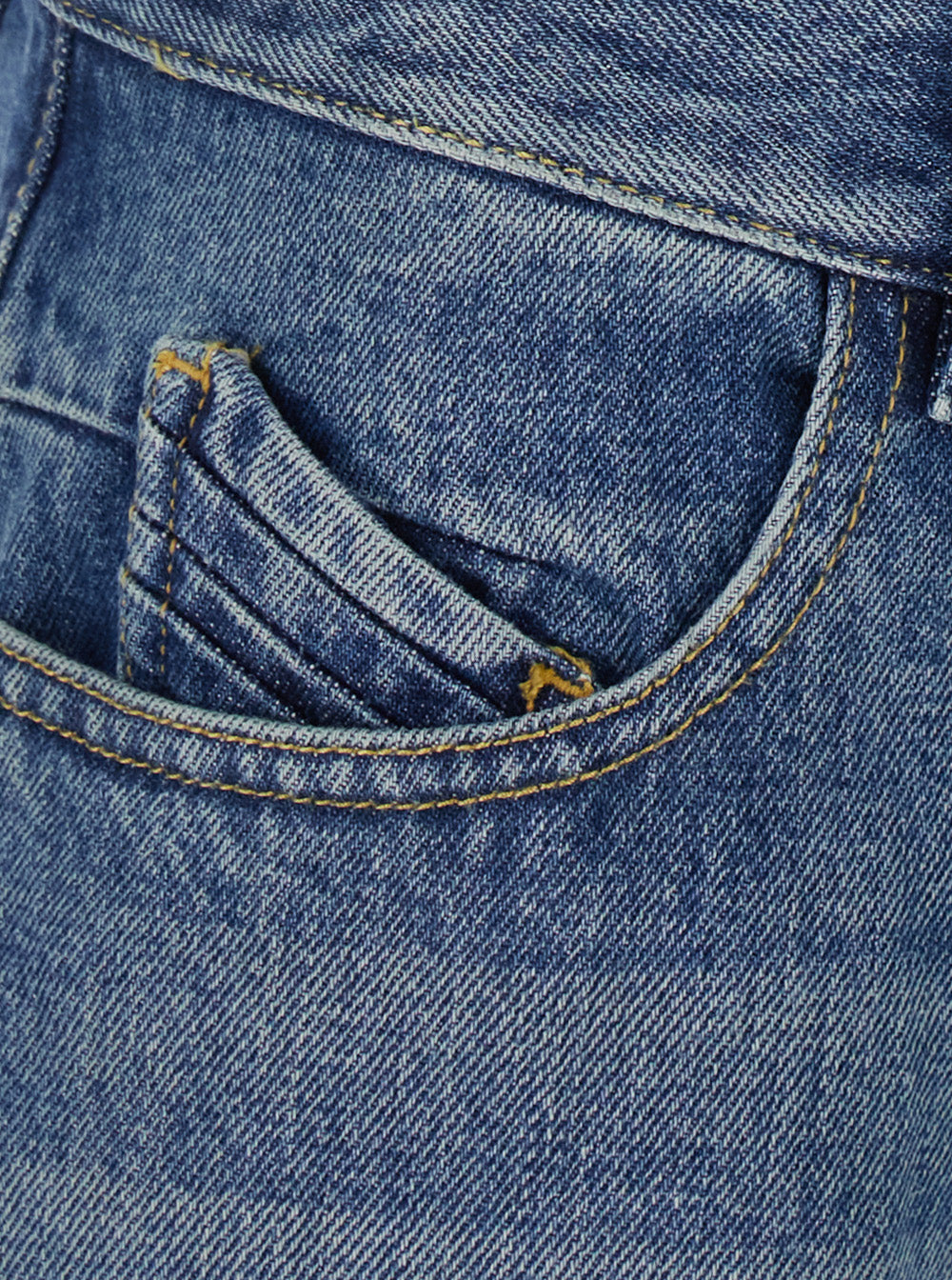 The Attico Women Blue Jeans With Logo Patch On The Back And Faded Design In Denim For Women THE ATTICO