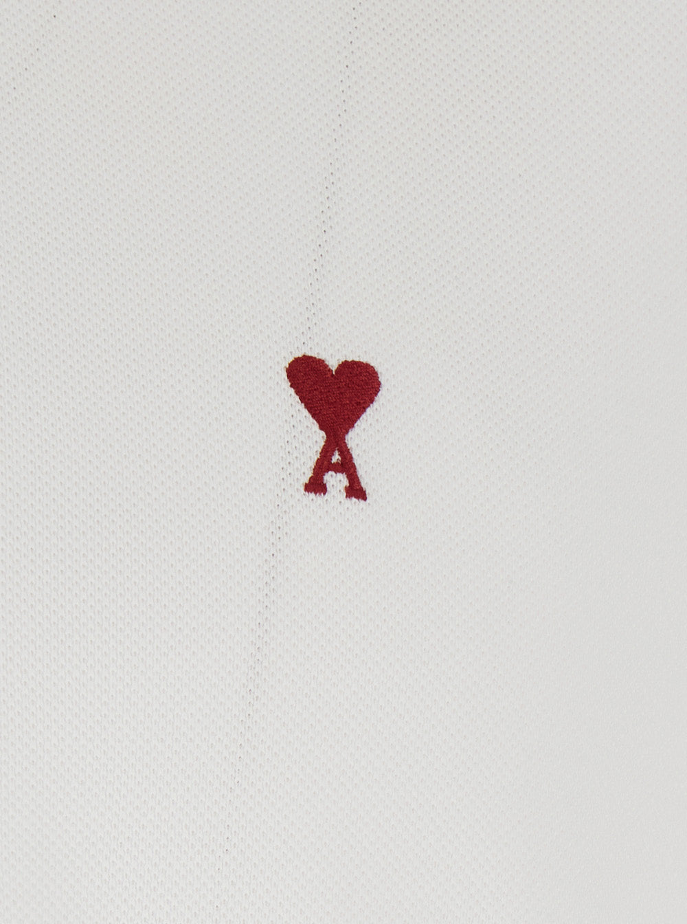 Ami Paris Women Polo Shirt With Adc Logo Embroidery On The Front In White For Women AMI PARIS
