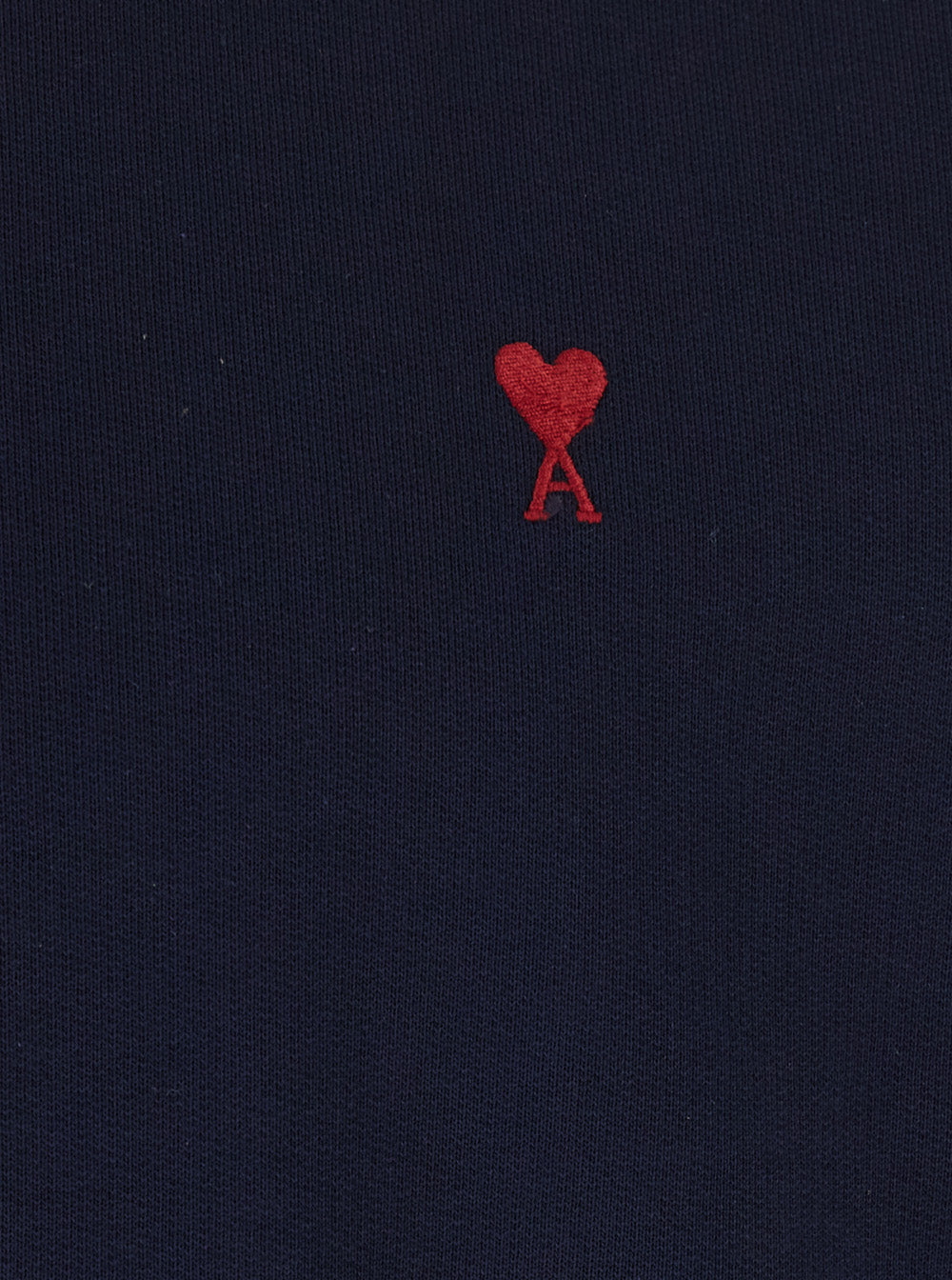 Ami Paris Men Blue Sweatshirt With Ami De Coeur Logo On The Front In Cotton For Men AMI PARIS