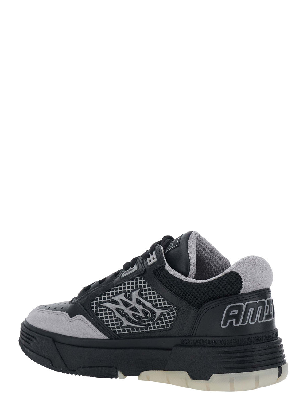 Amiri Men 'Ma-94' Black Sneaker With Maxi Logo On The Side And Lettering Logo On The Back In Leather For Men