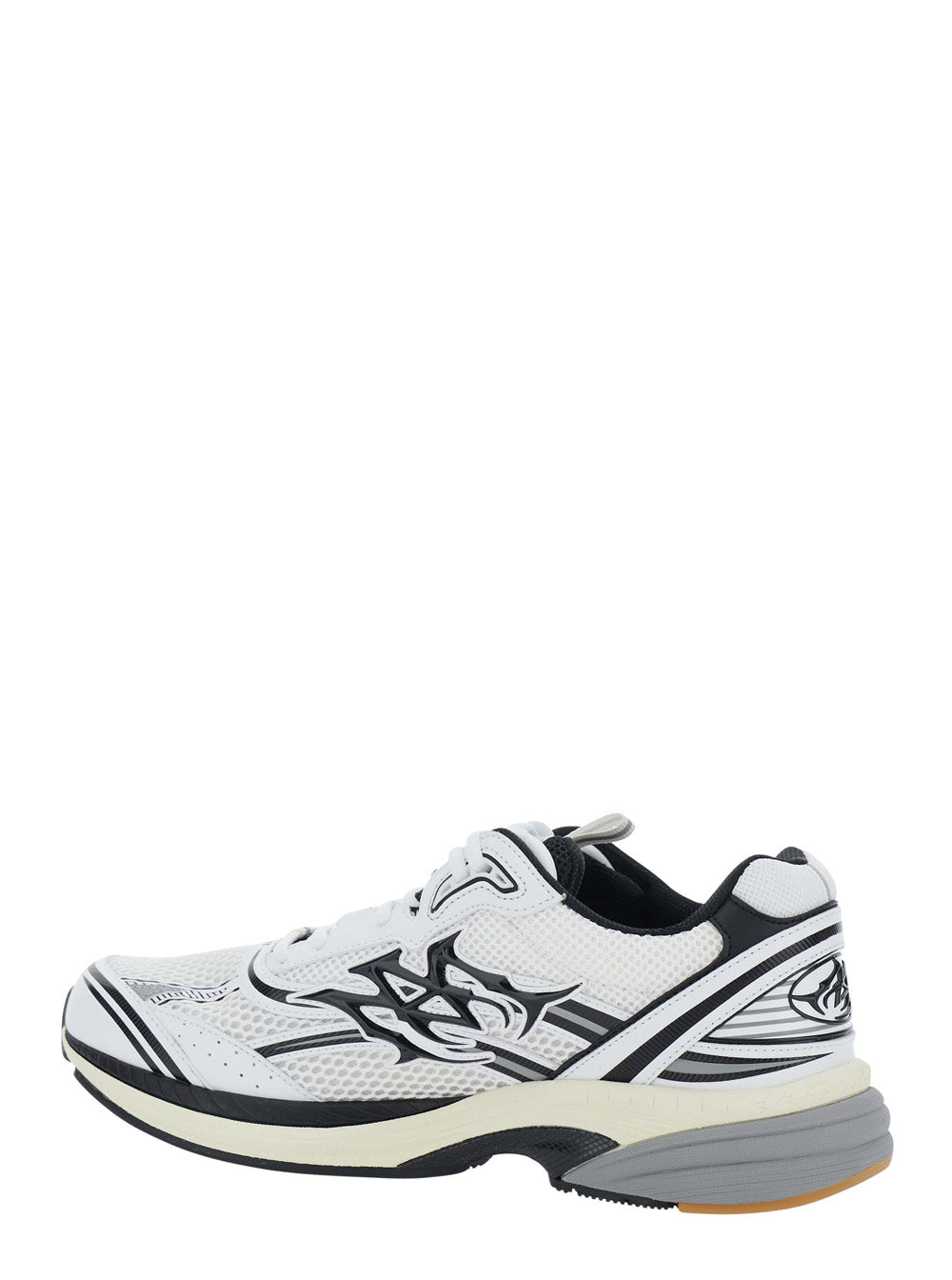 Amiri Men 'M-Tech' White Sneakers With Side Logo Patch In Leather And Fabric And Leather For Men AMIRI