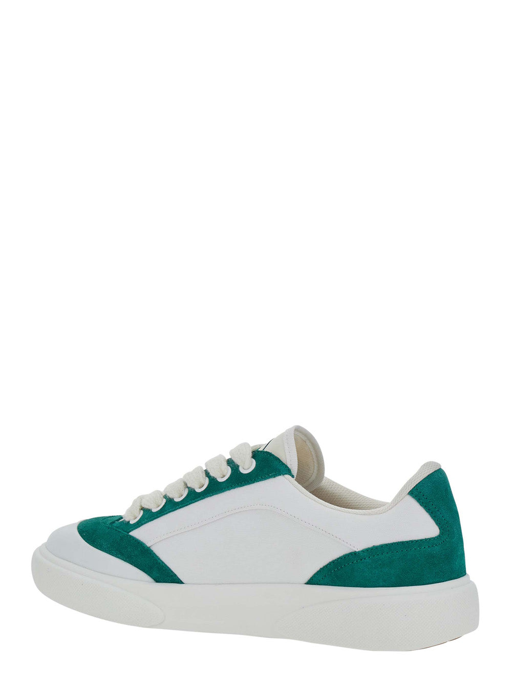 Casablanca Men 'Mens Del Mar' White Sneaker With Logo Lettering On The Side In Leather And Tech Fabric For Men CASABLANCA