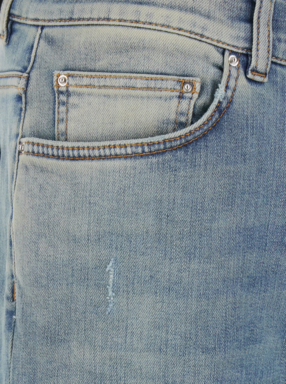 Amiri Men Light Blue Jeans With Ripped Details And Faded Design In Denim For Men AMIRI