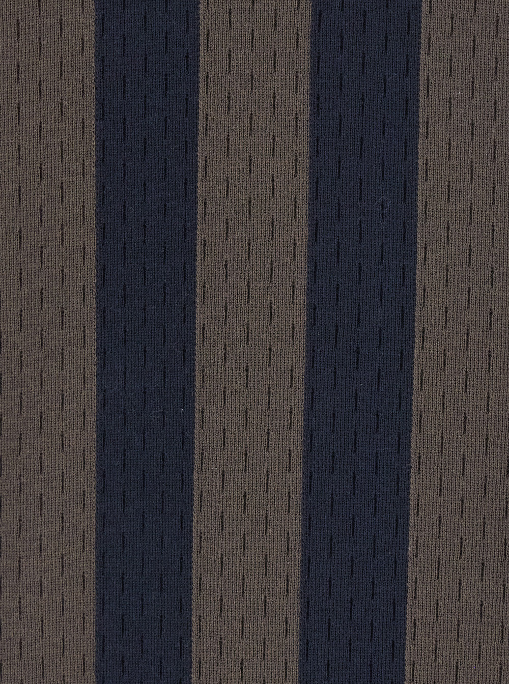 Fendi Men Blue Crew Neck T-Shirt With All-Over Striped Motif In Cotton And Silk For Men FENDI
