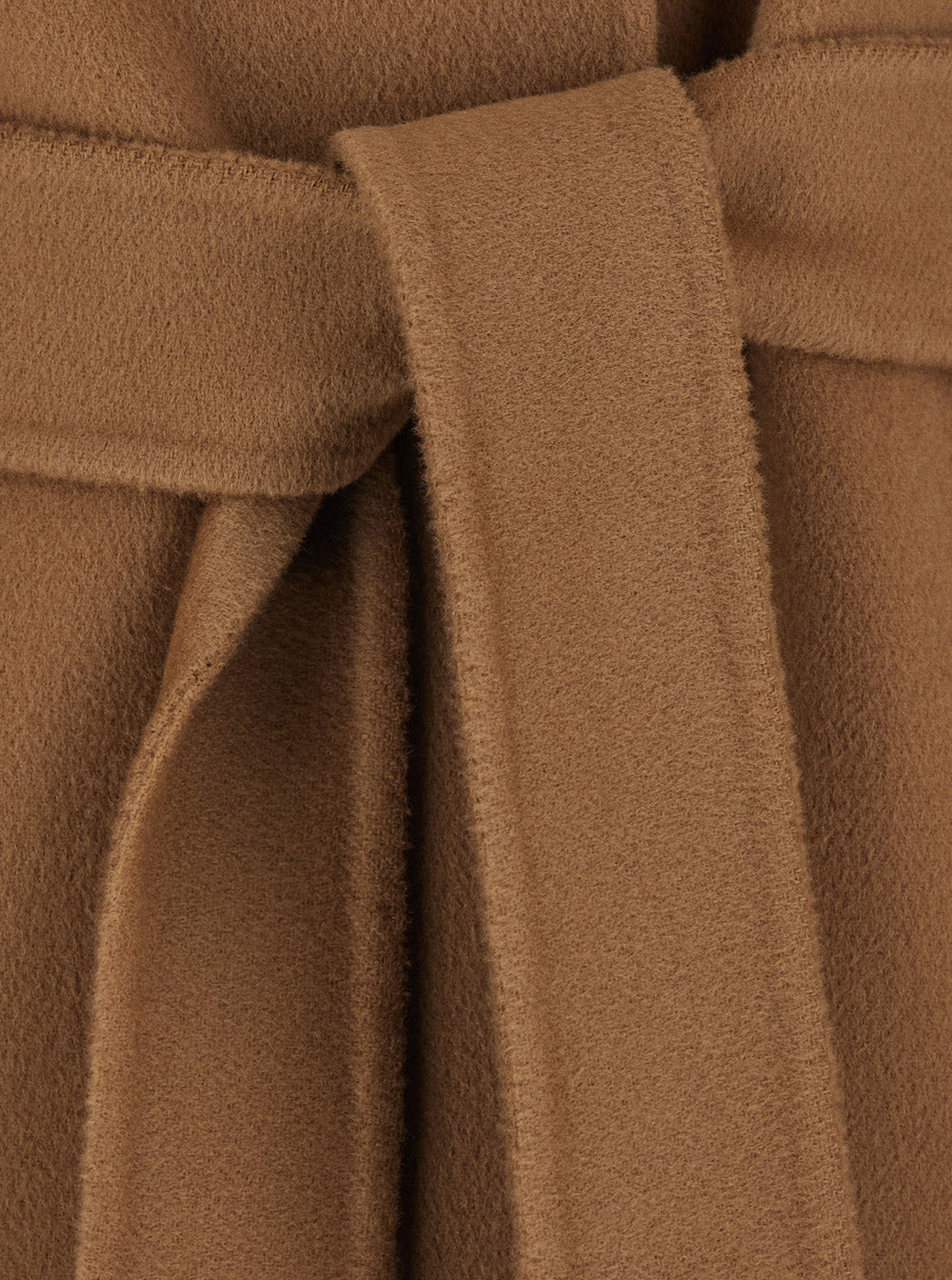 'S Maxmara Women 'Esturia' Beige Coat With Notched Revers And Belt Closure On The Front In Wool For Women