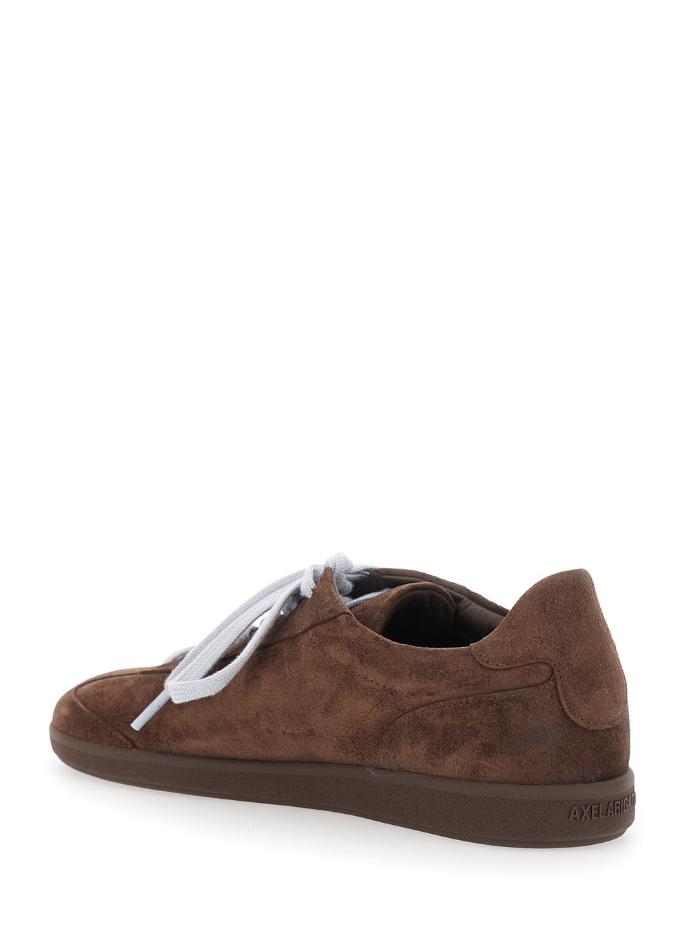 Axel Arigato Men 'Zane' Brown Low Top Sneakers With Logo Lettering On The Side In Leather And Tech Fabric For Men AXEL ARIGATO