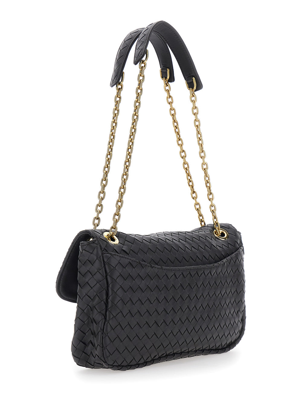 Bottega Veneta Women 'Madison' Brown Crossbody Bag With Chain Strap And Knot Detail On The Front In Leather For Women BOTTEGA VENETA