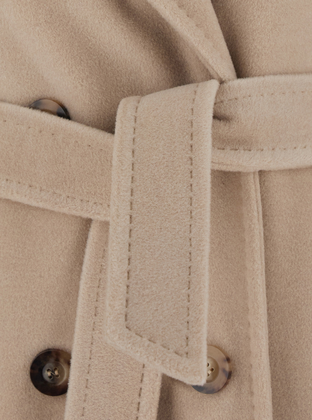 Max Mara Women Madame Coat With Notched Revers And Long Sleeves In Beige For Women