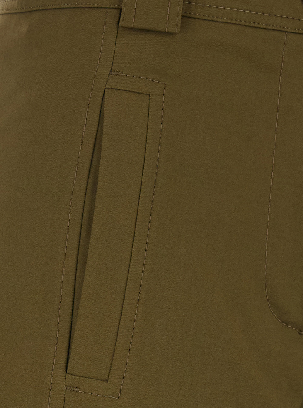 Max Mara Women 'Adorni' Green Pants With Button Hem And Patch Pockets In Cotton For Women MAX MARA