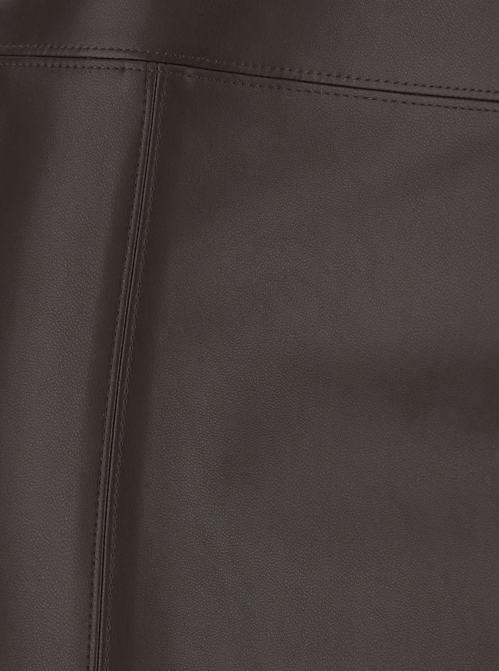 'S Maxmara Women 'Crisma' Brown Midi Skirt With Zip Closure At The Back In Leather For Women S MAX MARA