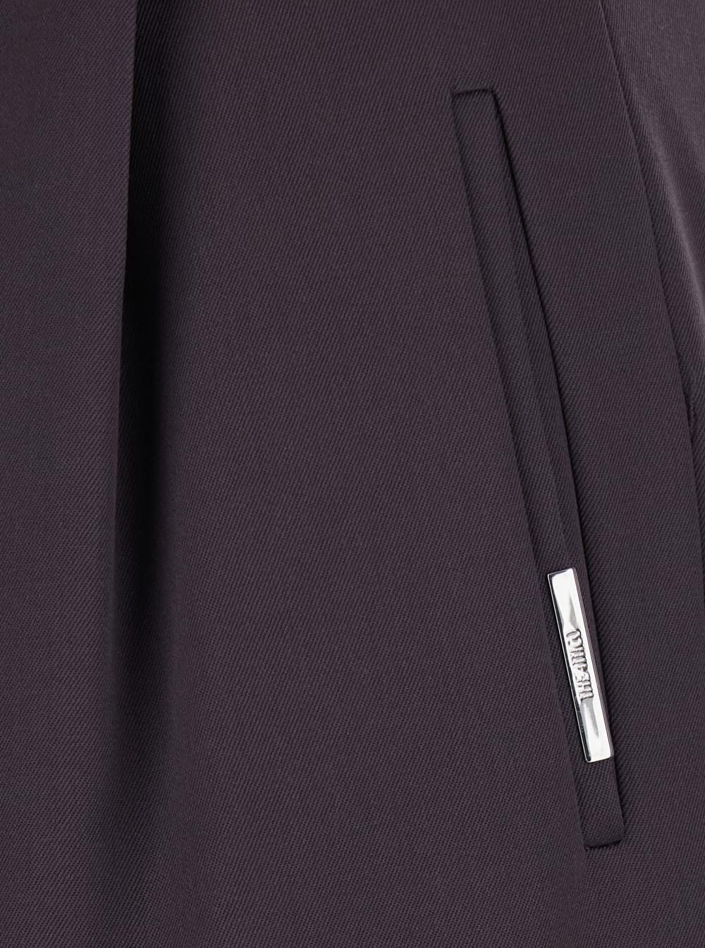 The Attico Women Brown Pants With Front Pleats And Front Belt With Buckle In Wool For Women THE ATTICO