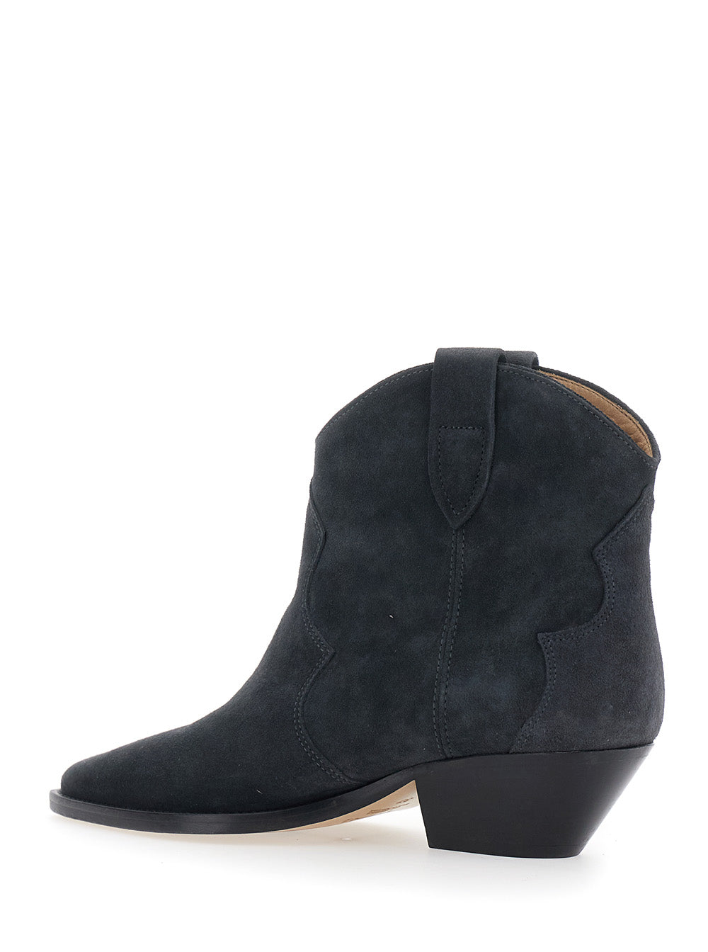 Isabel Marant Women 'Dewina' Black Ankle Boots With Medium Heel In Suede For Women ISABEL MARANT