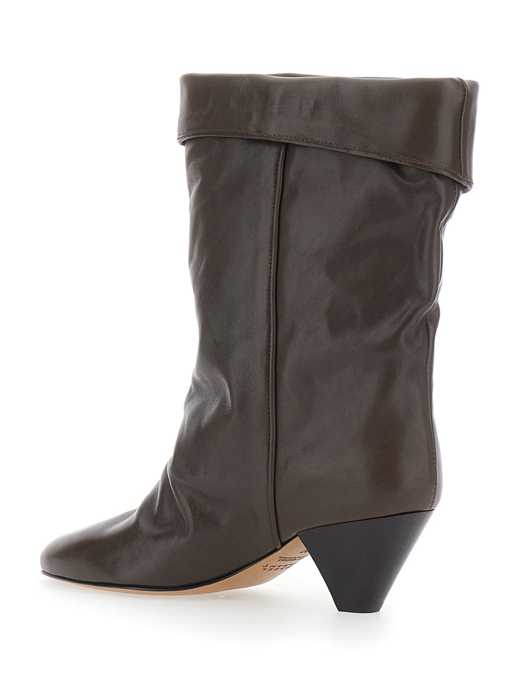 Isabel Marant Women 'Dalby' Brown Ankle Boots With Pointed Design In Smooth Leather For Women