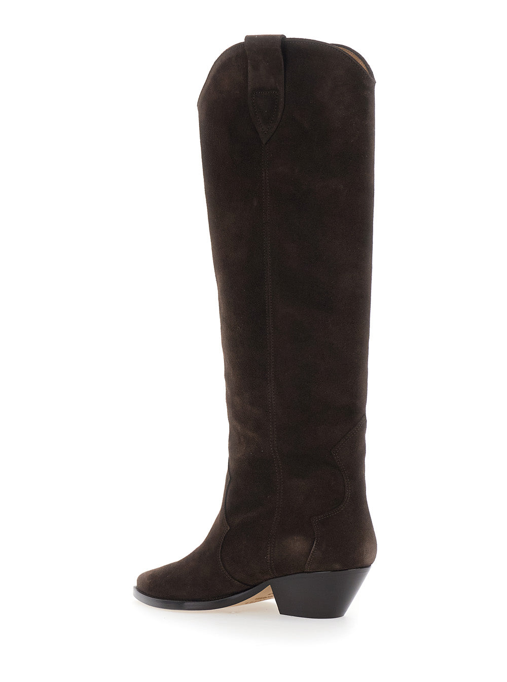 Isabel Marant Women 'Denvee' Brown Boots With Medium Heel In Suede For Women ISABEL MARANT