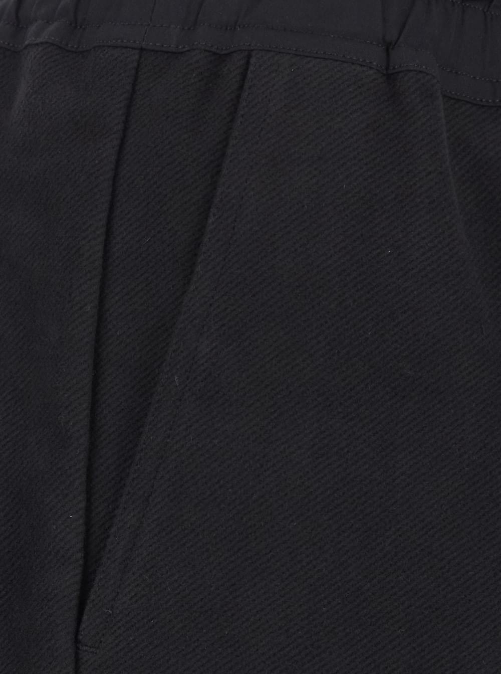 Rick Owens Men Black Pants With Elasticated Waistband With Oversized Drawstring In Cotton For Men RICK OWENS