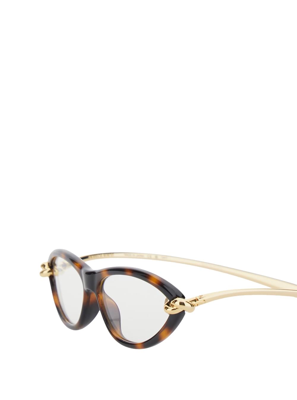 Bottega Veneta Women Bottega Veneta Women Brown Sunglasses With Cat-Eye Design And Leopard Motif In Acetate For Women BOTTEGA VENETA
