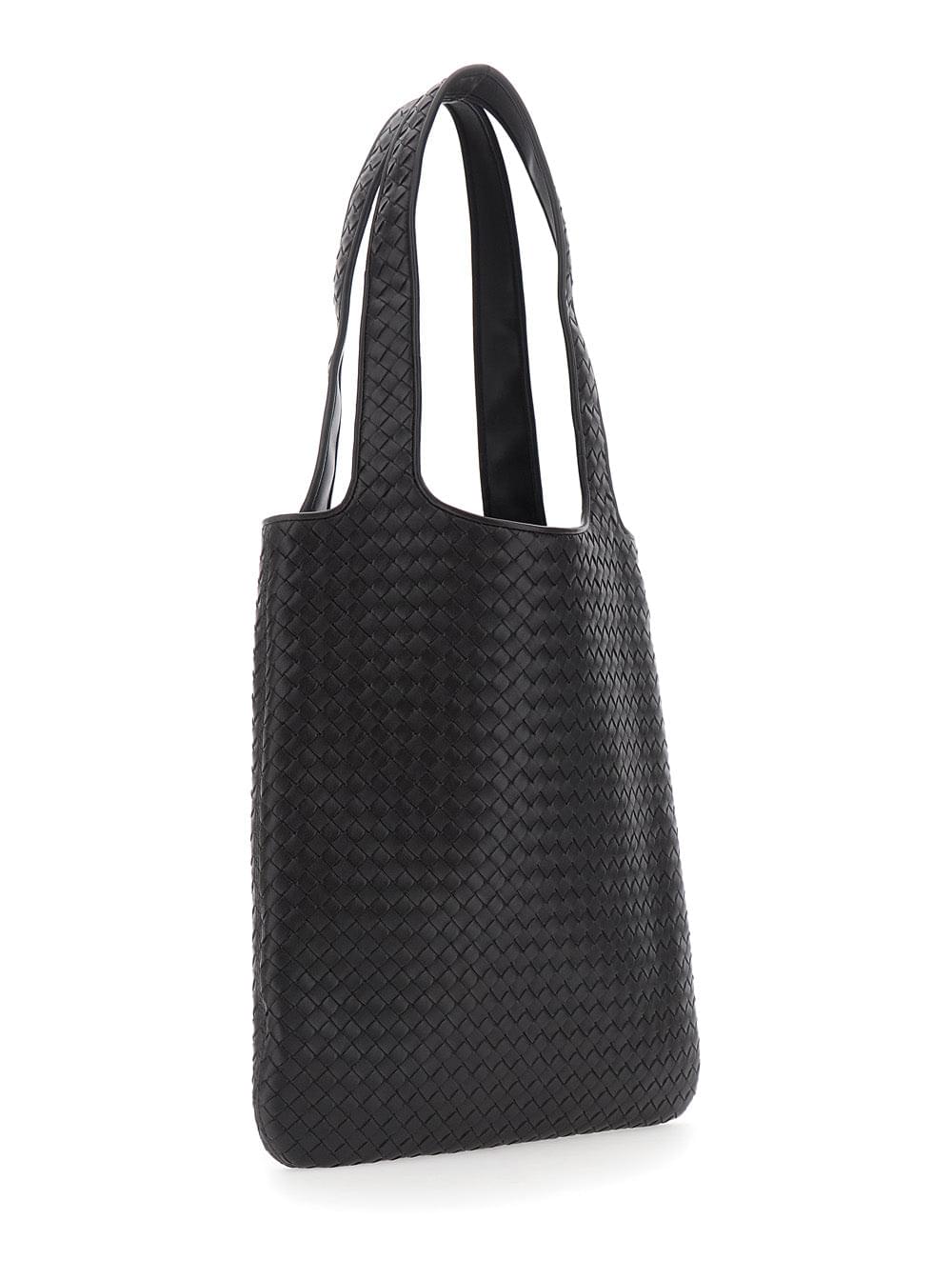 Bottega Veneta Men 'Veneto' Brown Shoulder Bag With Intrecciato Motif In Leather For Men BOTTEGA VENETA