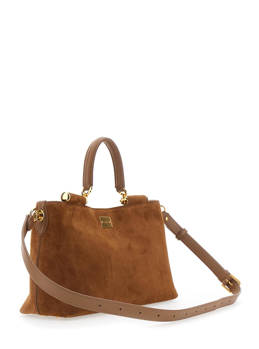 Dolce & Gabbana Women Vittoria Suede Shoulder Bag DOLCE & GABBANA