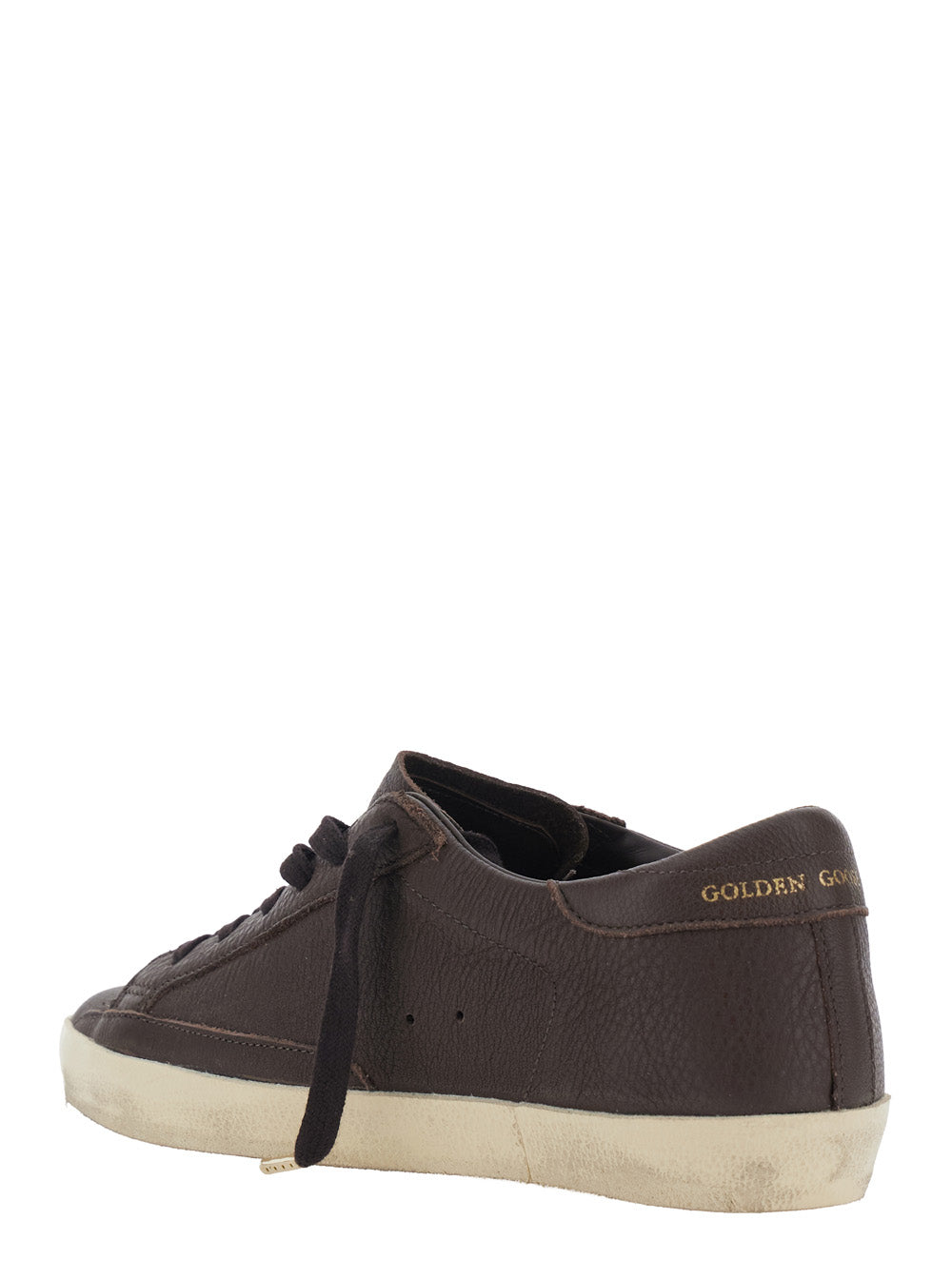 Golden Goose Women 'Superstar' Brown Sneakers With Star Patch On The Side And Logo Lettering On The Heel In Leather For Women GOLDEN GOOSE