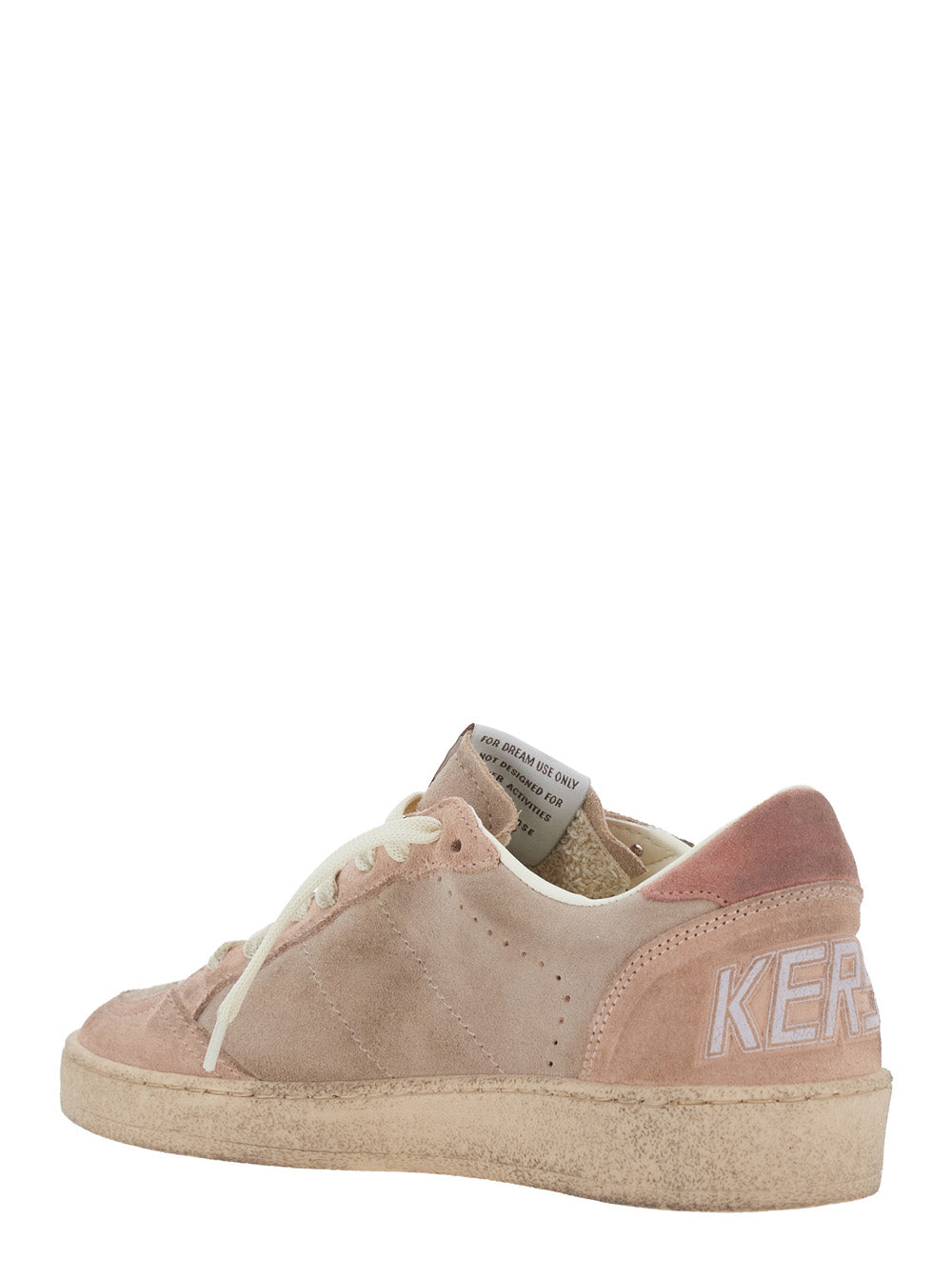 Golden Goose Women Ballstar Shoes With Suede Upper And Glitter Star, Pink, Unisex GOLDEN GOOSE