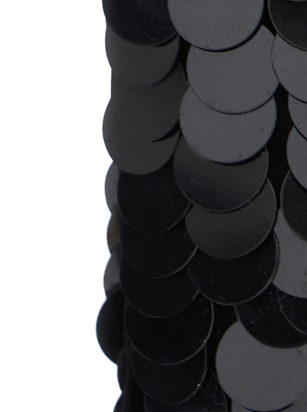 P.A.R.O.S.H. Women Paillettes Gloves With Elastane And Polyamide In Black Unisex P.A.R.O.S.H.