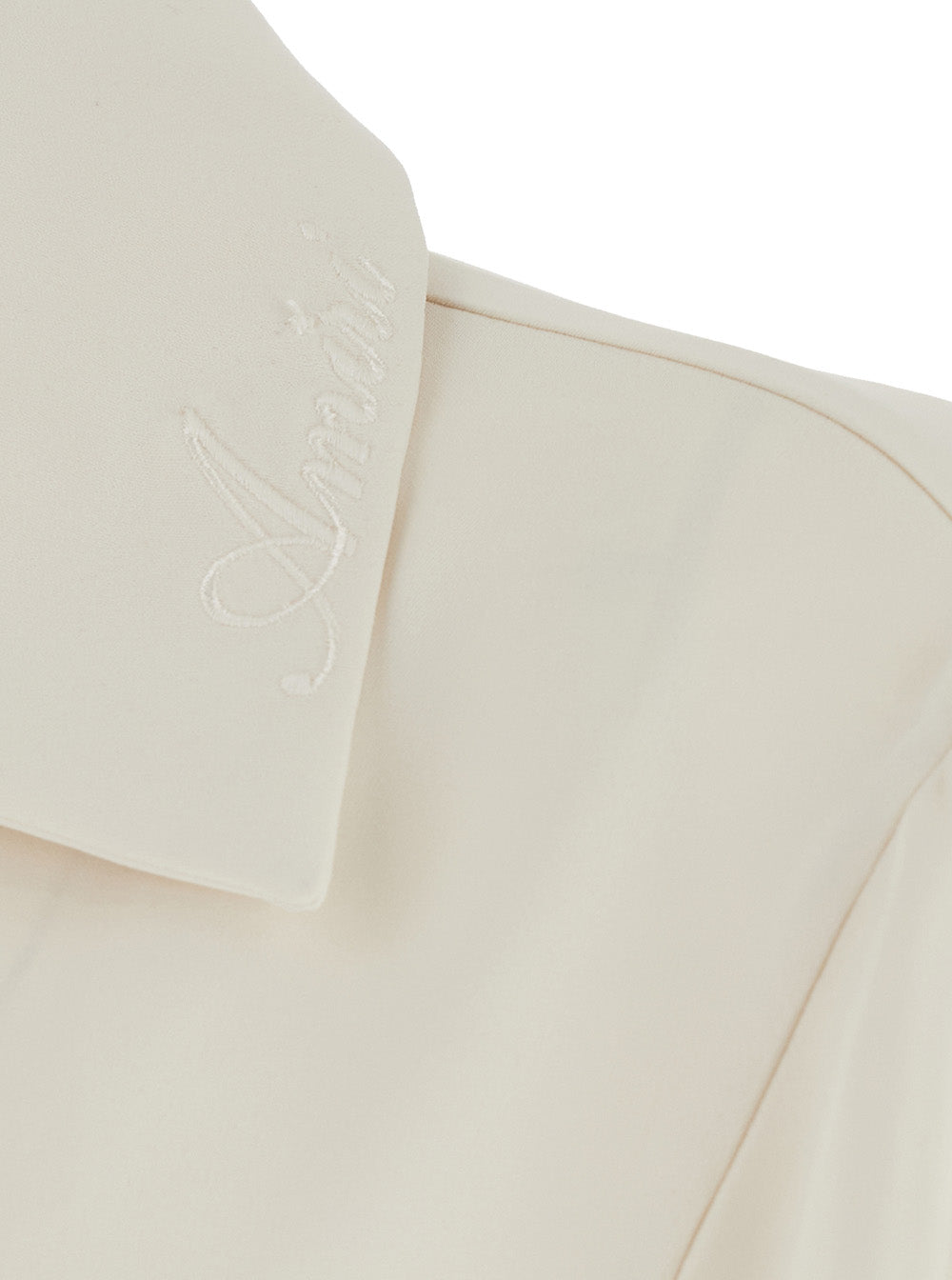 Amiri Men Polar Collar Shirt In White AMIRI