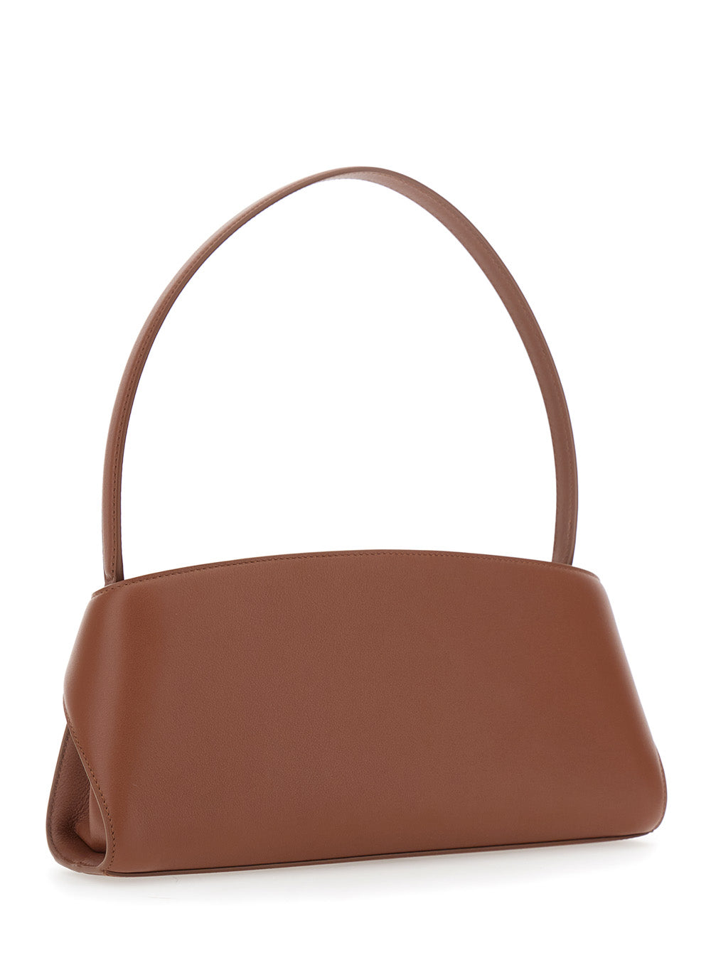 Ferragamo Women 'Hug East West' Brown Shoulder Bag With Shoulder Strap And Straps On The Front In Leather For Women FERRAGAMO