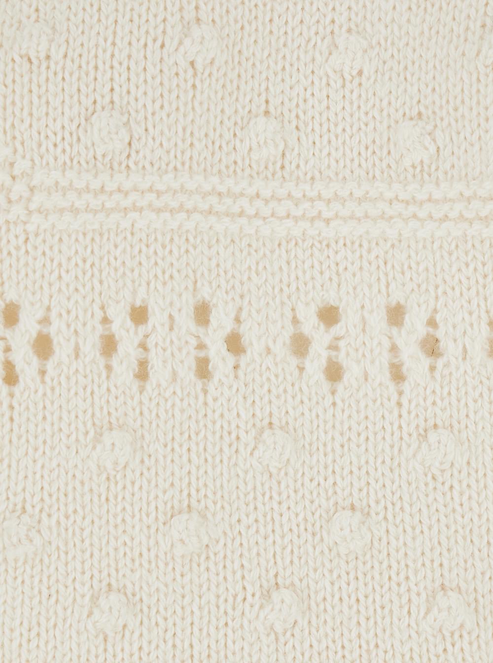 Isabel Marant Etoile Women 'Luce' White Crewneck With Perforated Design In Wool For Women ISABEL MARANT ETOILE