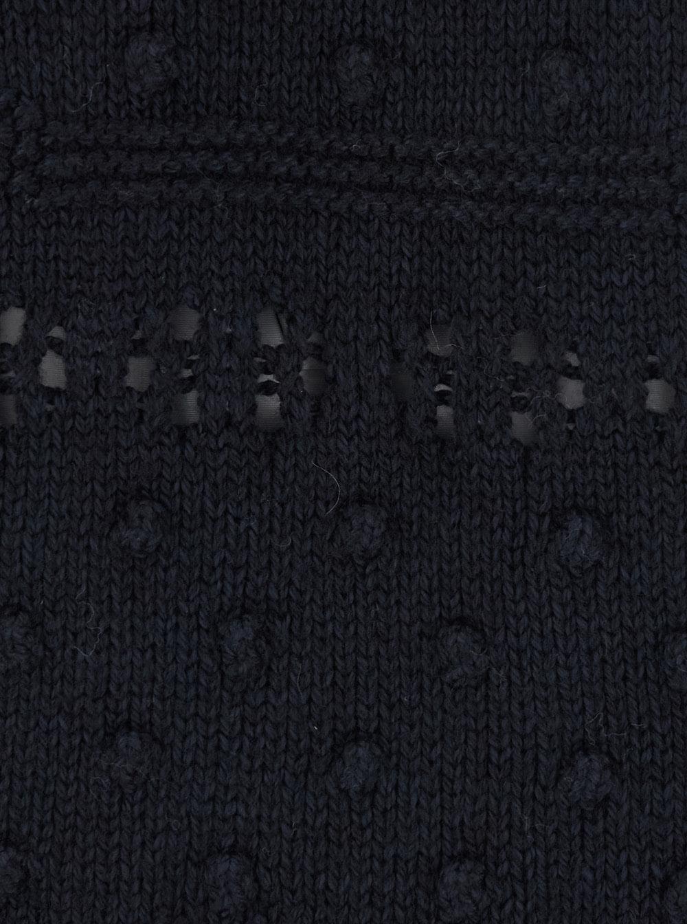 Isabel Marant Etoile Women 'Luce' Black Crew Neck Sweater With Perforated Design In Wool For Women ISABEL MARANT ETOILE