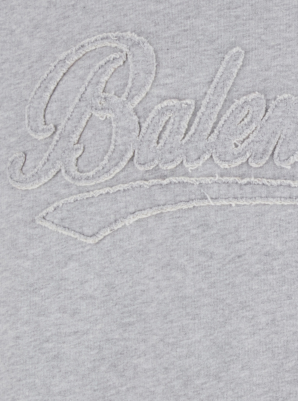 Balenciaga Men Grey Hoodie With Embossed Logo On The Front In Cotton Blend Men BALENCIAGA