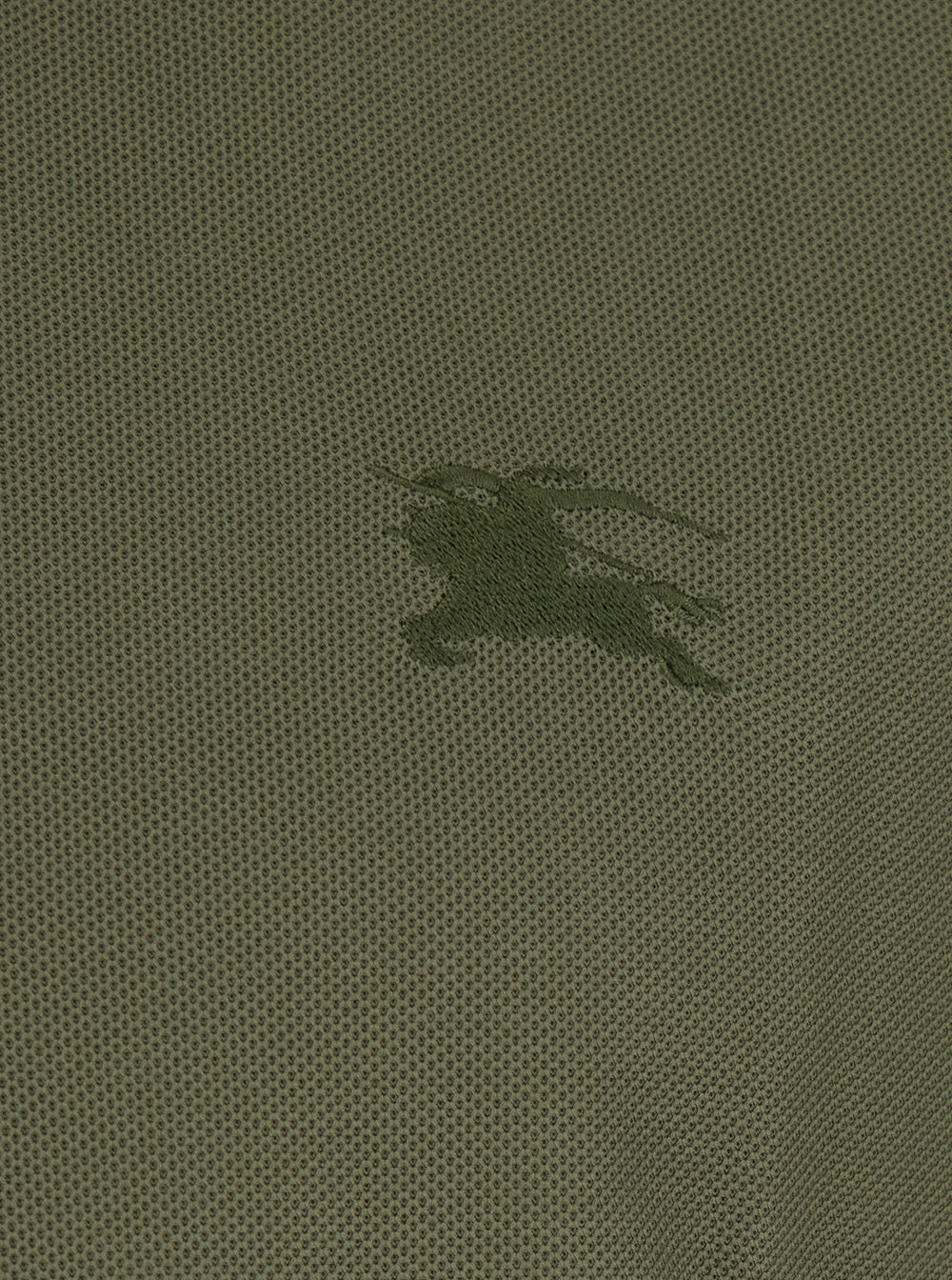 Burberry Men 'Eddie Ekd' Green T-Shirt With Round Neck And Logo On The Front In Cotton Men BURBERRY