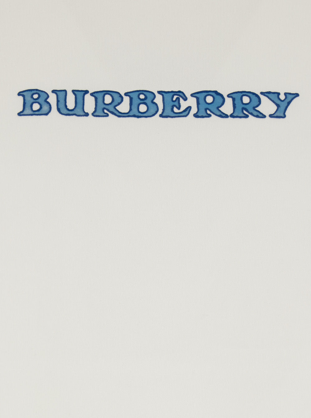 Burberry Men 'Ryan' White T-Shirt With Logo On The Front And Maxi Logo On The Back In Cotton For Men BURBERRY