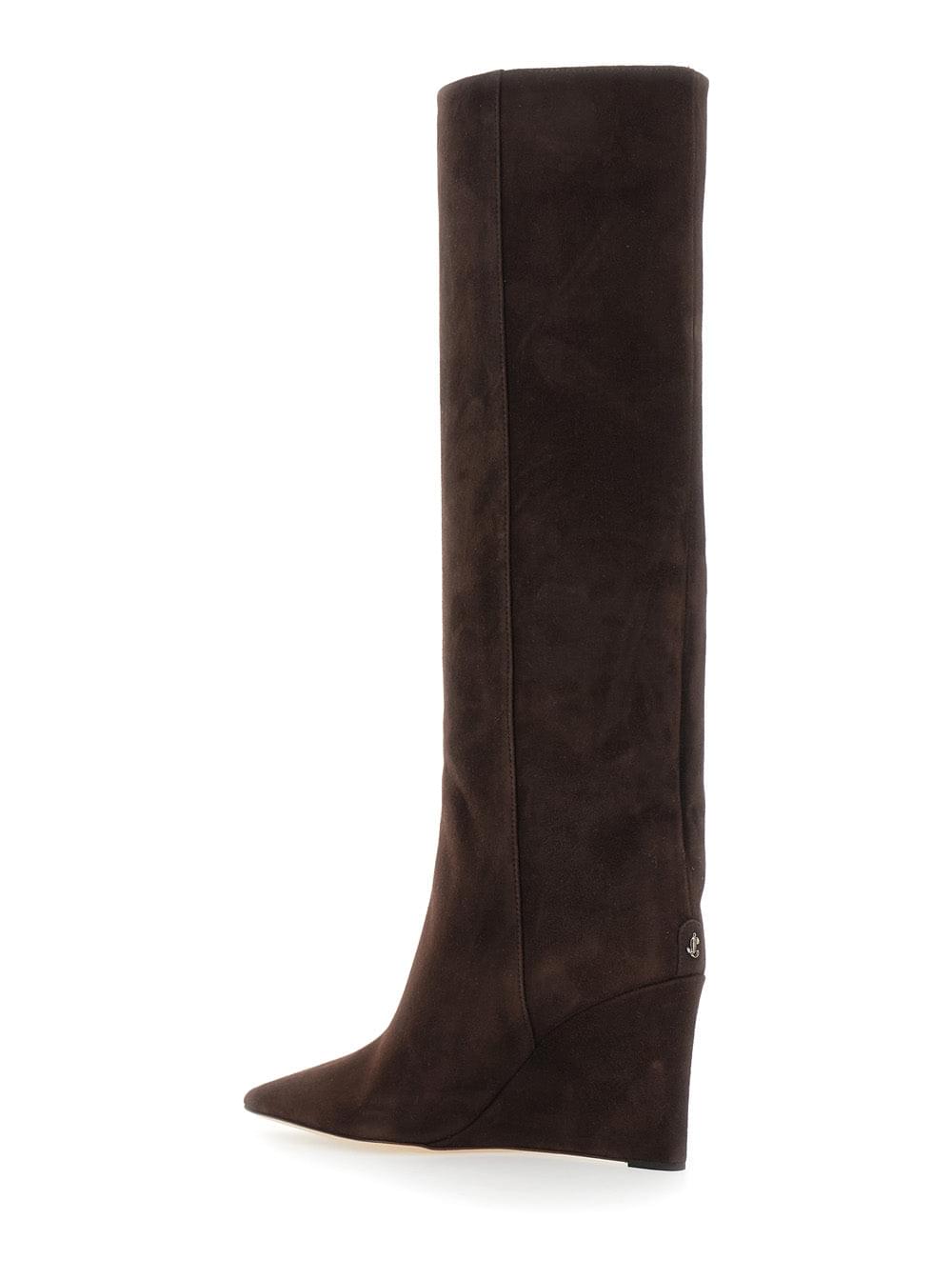 Jimmy Choo Women Blake Kb 85 With Heel And Leather Sole Brown Woman JIMMY CHOO