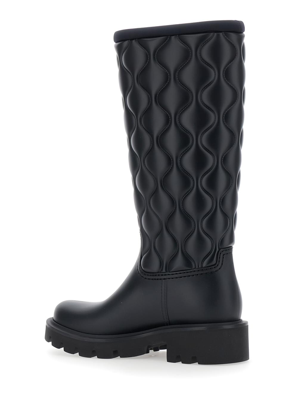 Moncler Women Quilted Rain Boots MONCLER