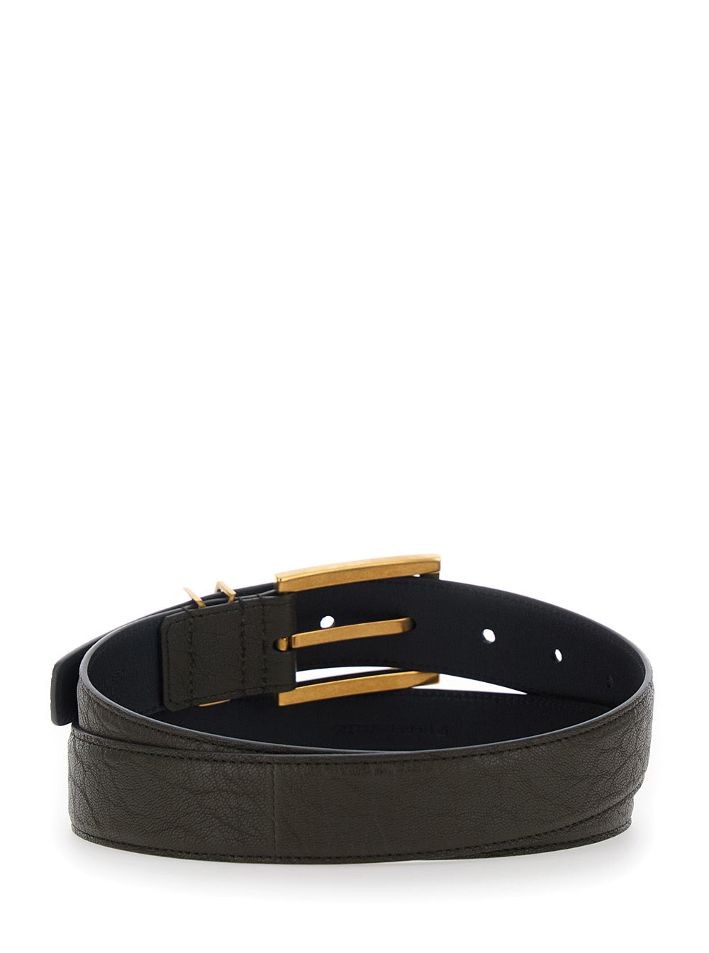 Saint Laurent Women Brown Belt With Cassandre Buckle Closure In Leather For Women SAINT LAURENT