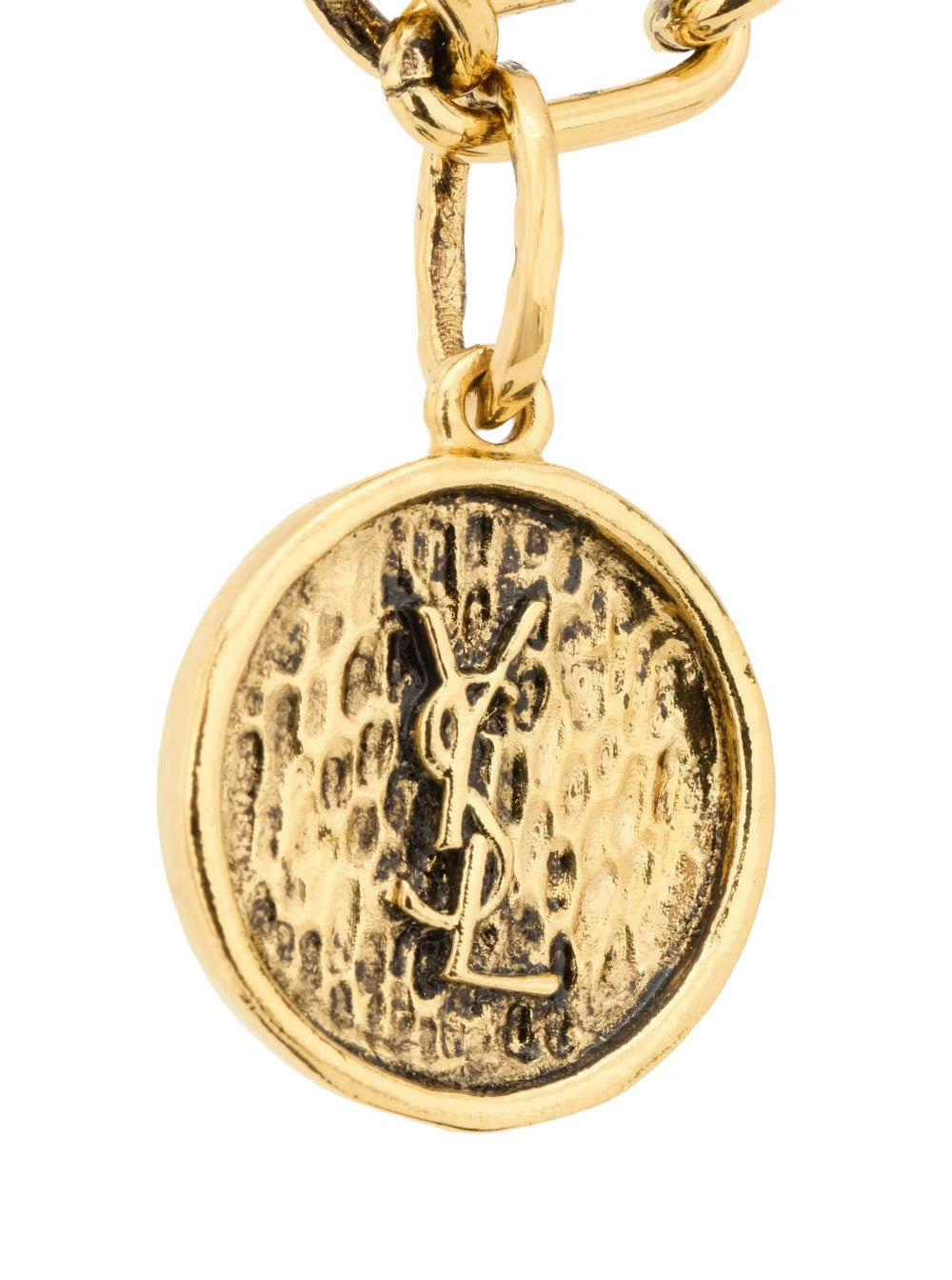 Saint Laurent Women Gold-Colored Chain Bracelet With Cassandre Charm In Brass For Women SAINT LAURENT