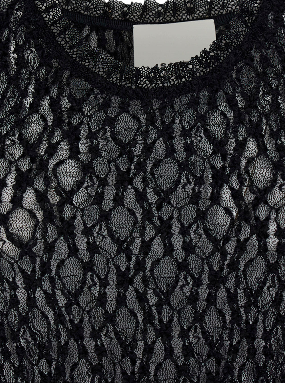 Isabel Marant Women 'Belsane' Black Long Dress With All-Over Lace Trim In Cotton Blend For Women ISABEL MARANT