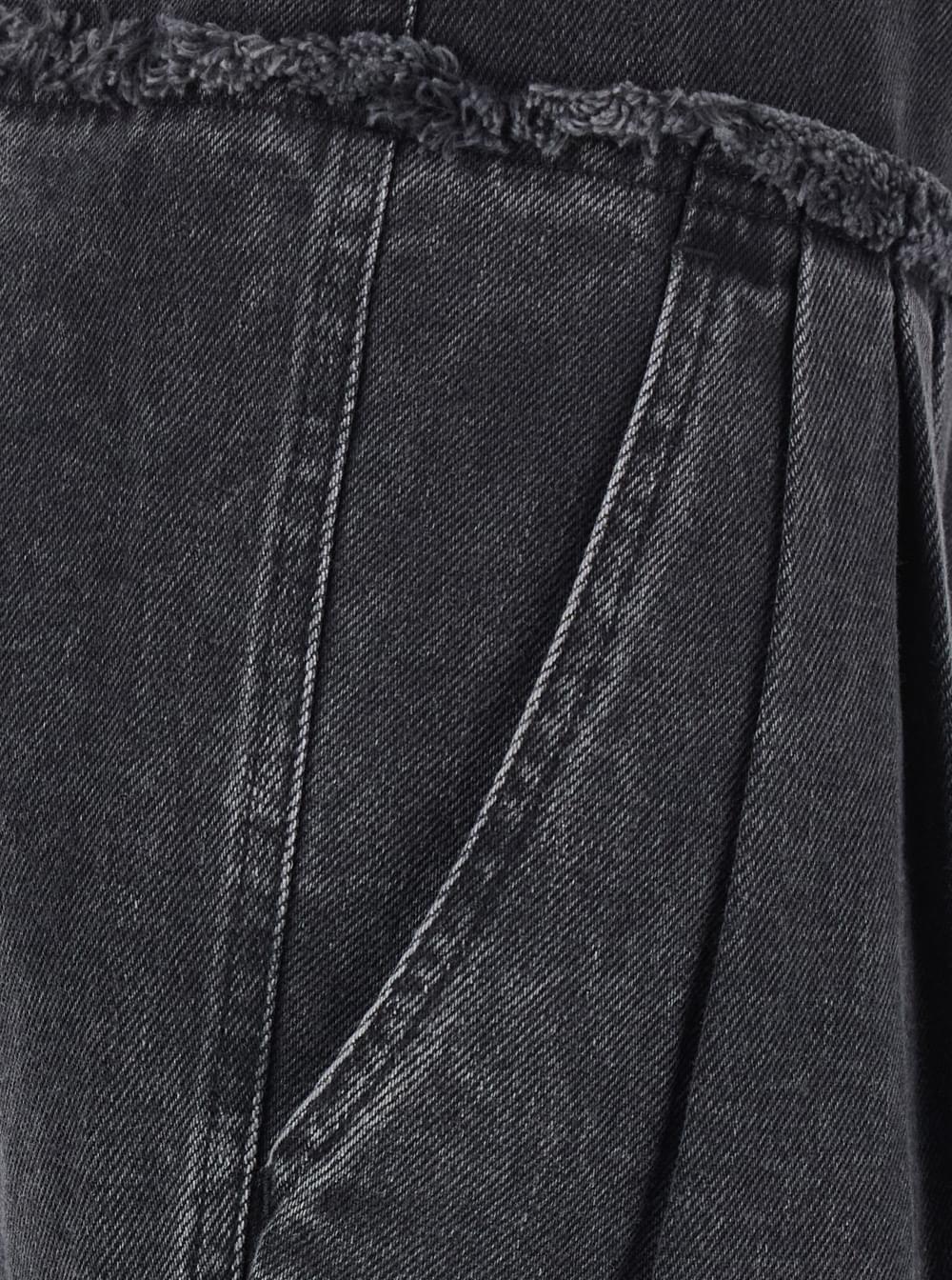 Isabel Marant Etoile Women Iniza-Ga Pants With Pockets And Straight Hems In Black Tech Fabric For Women ISABEL MARANT ETOILE