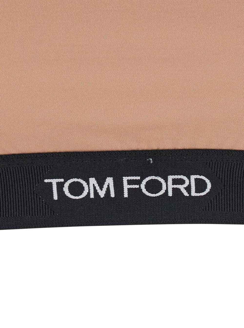 Tom Ford Women Bralette In Modal With Preformed Cups And Adjustable Straps In Beige Women TOM FORD