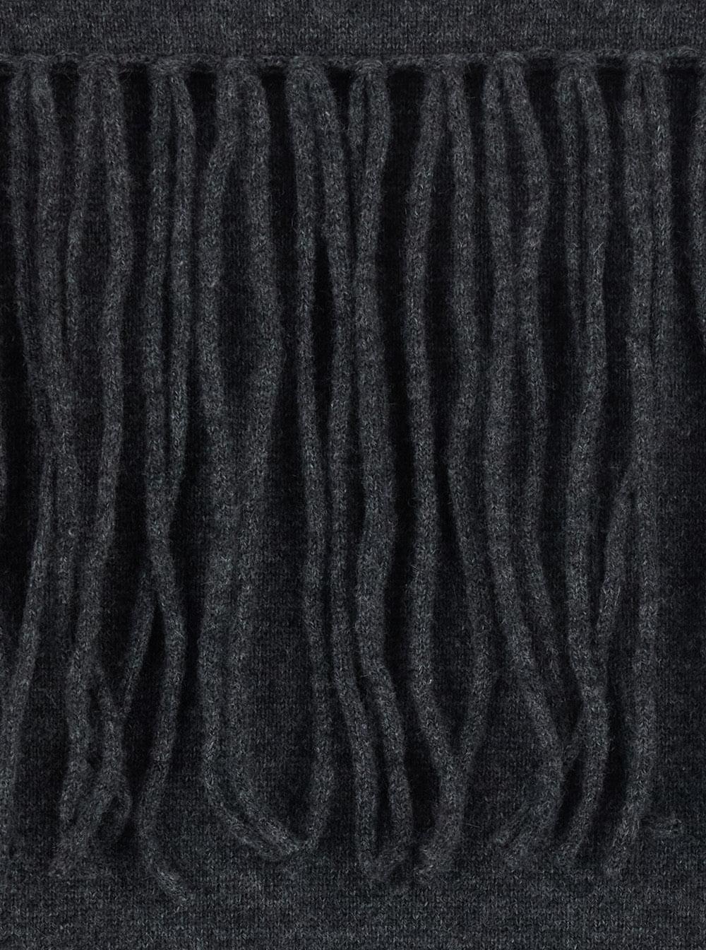 P.A.R.O.S.H. Women Grey Sweater With Frayed Details On The Back And Edges In Cashmere For Women P.A.R.O.S.H.