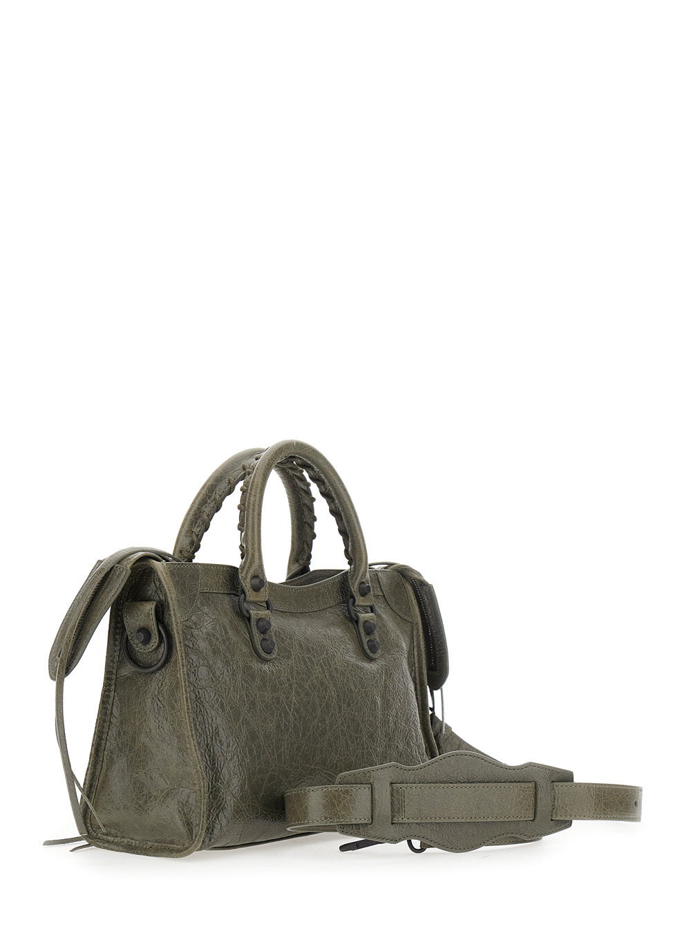 Balenciaga Women 'Le City Bag' Green Small Handbag With Adjustable And Removable Shoulder Strap In Leather For Women BALENCIAGA