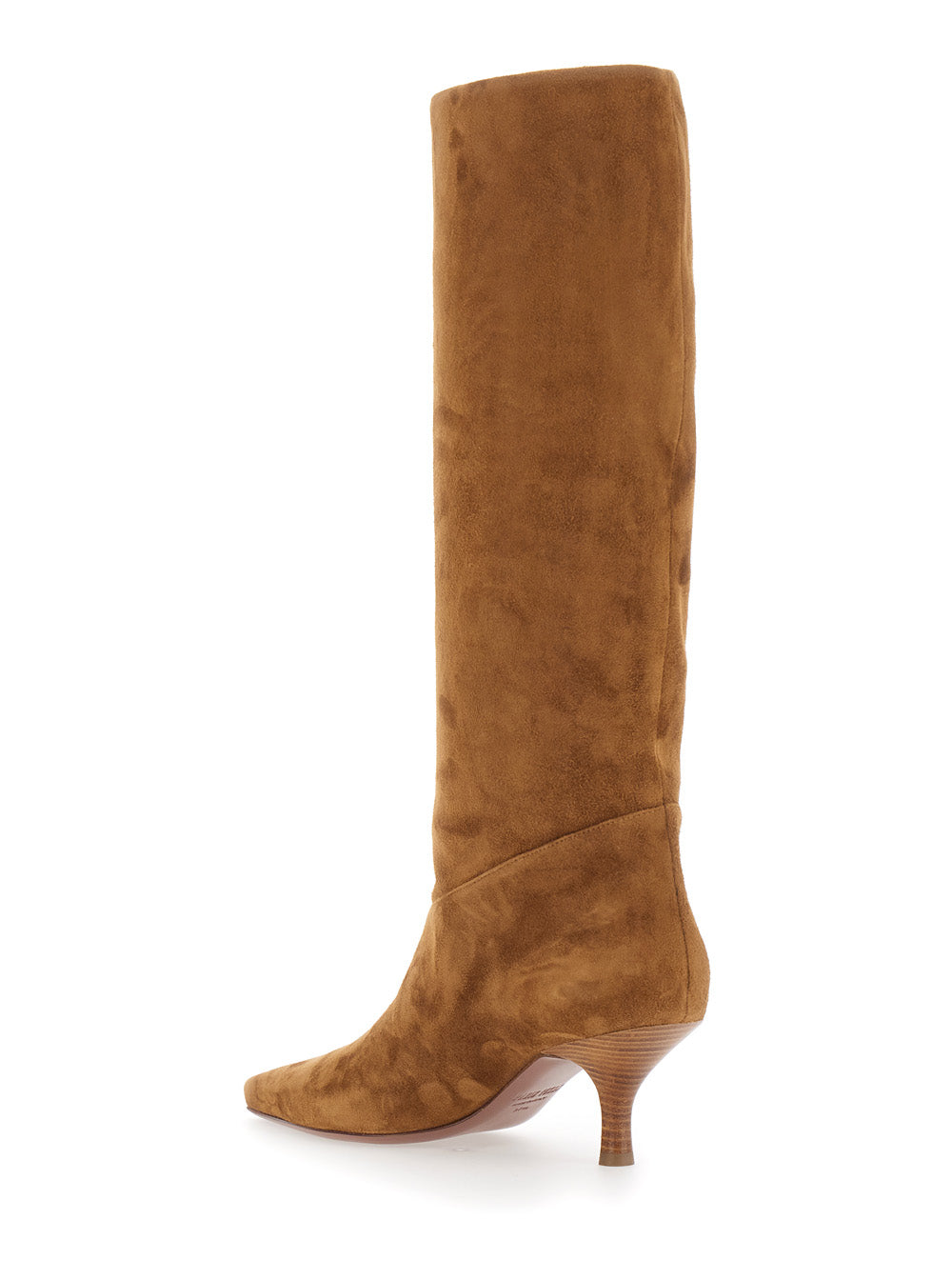 Paris Texas Women Rose Boot 60 Brown Goat Leather Heeled Boot For Women PARIS TEXAS