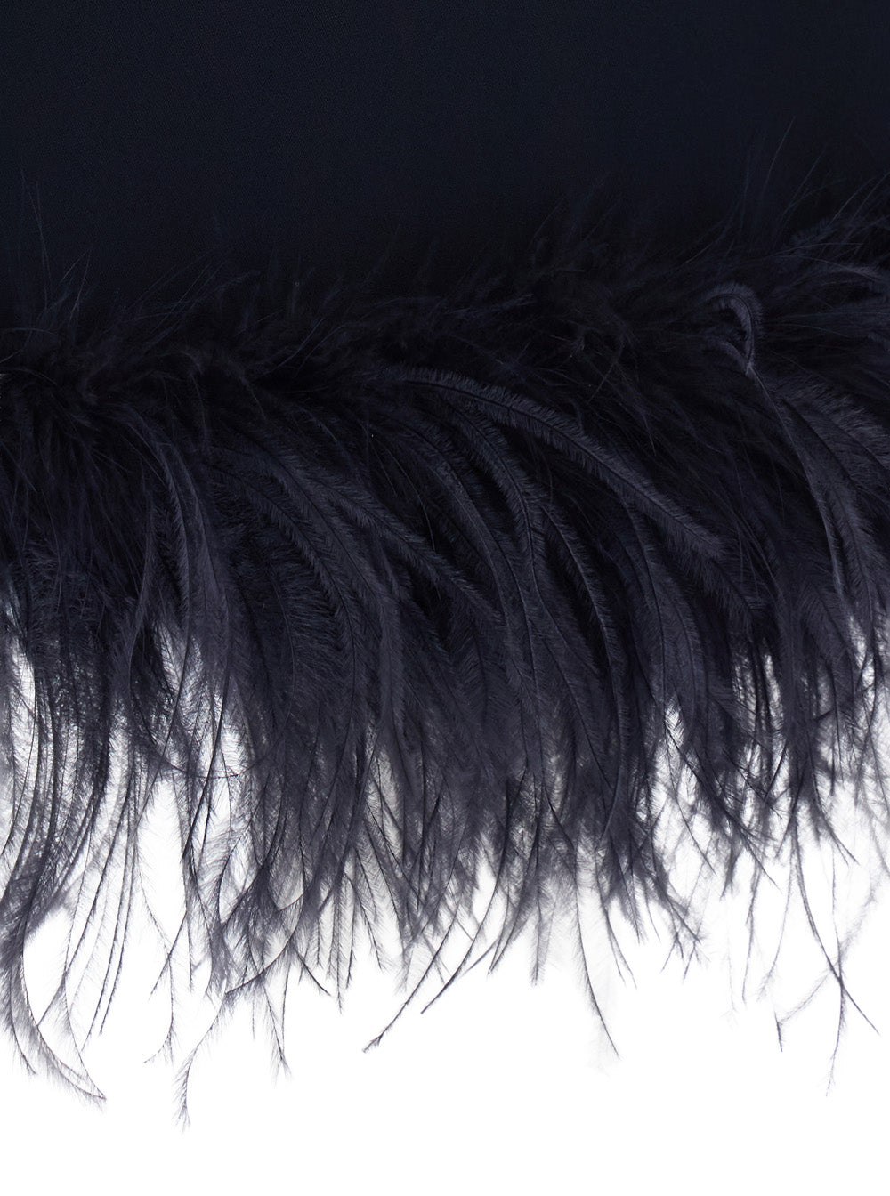 P.A.R.O.S.H. Women Feathers Dress With Feather Details, Tech Fabric, Black, Woman P.A.R.O.S.H.