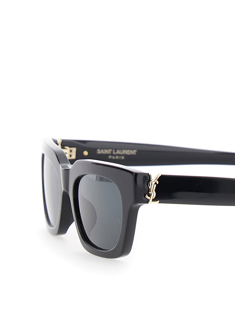 Saint Laurent Women 'Wellington' Black Sunglasses With Cassandre On The Temples In Acetate For Women SAINT LAURENT