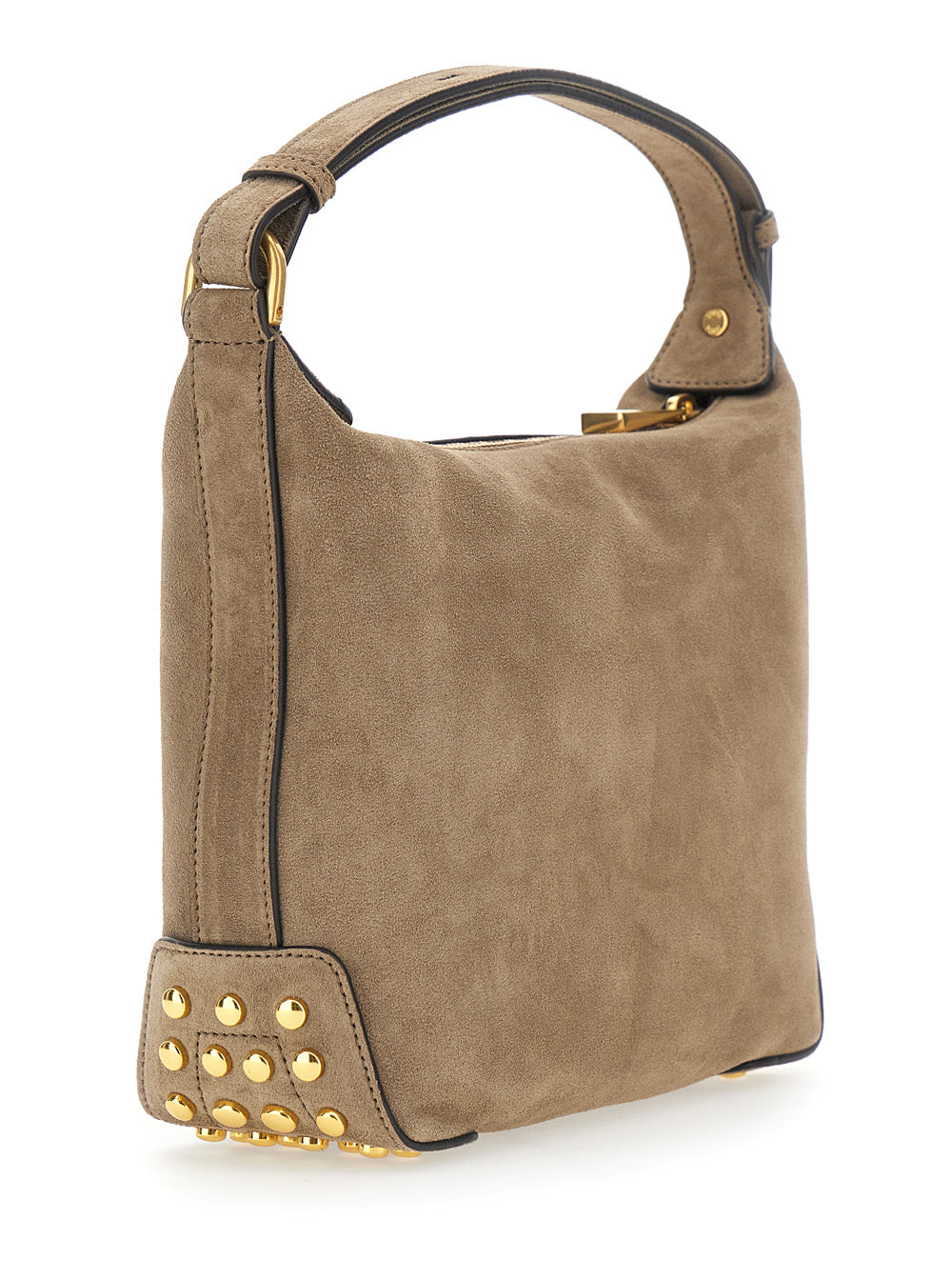 Tod's Women Beige Leather Zip Closure Handbag TOD'S
