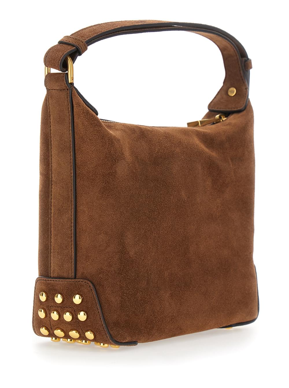 Tod's Women Handbag 'Gommino' With Metallic Details In Brown Leather For Women TOD'S